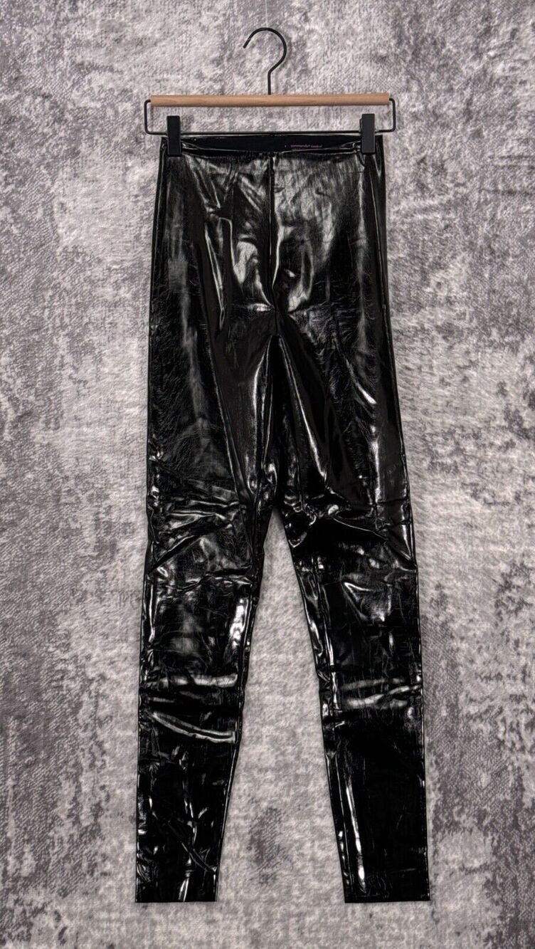 Commando Leggings Small Womens Perfect Control Black Faux Patent Leather